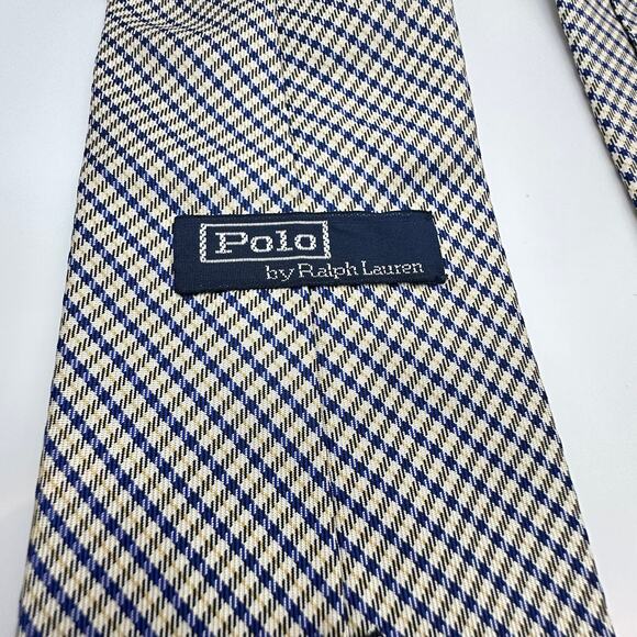 Polo By Ralph Lauren Plaid Check Necktie Career Business Casual Formal Workwear - Picture 5 of 9